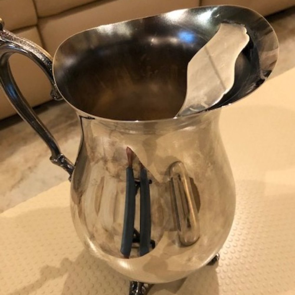 Silver Plated Water Pitcher including Feet